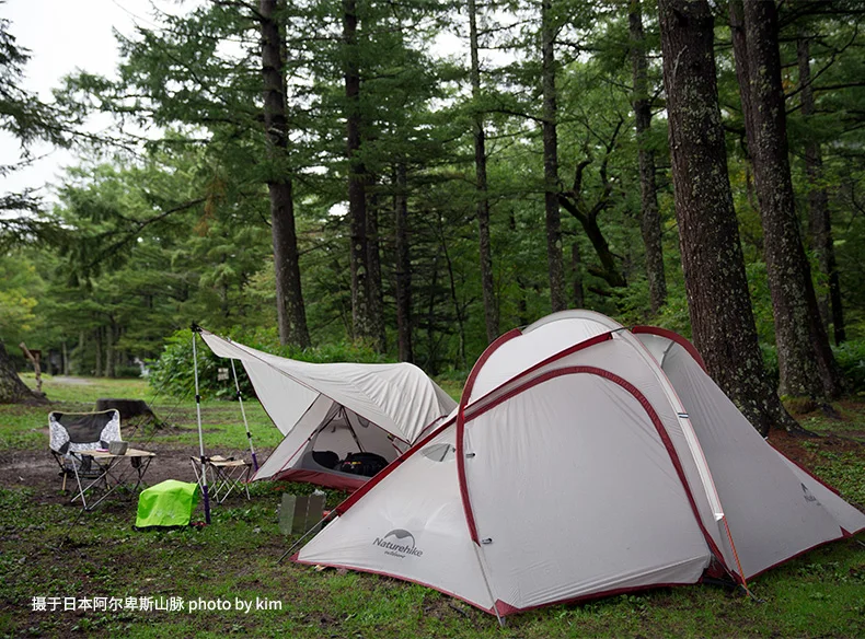 NatureHike Hybi 3 человека Сверхлегкая палатка для кемпинга с ковриком большая семейная