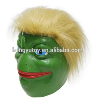 Смешная смешная маска с мемом американский президент лягушка Трамп|trump mask|frog