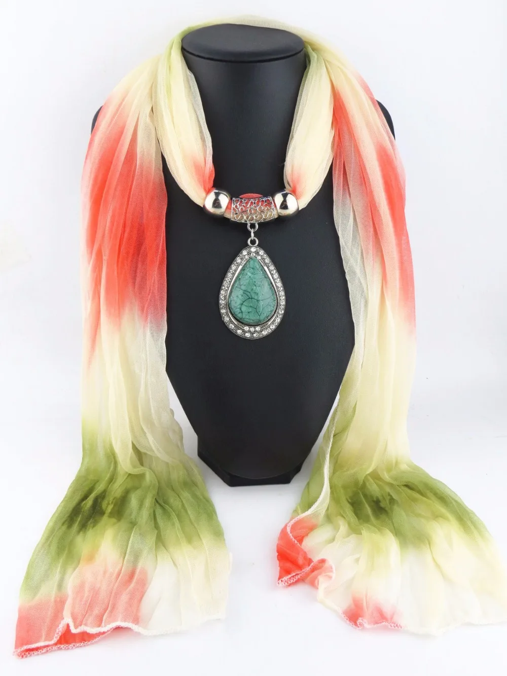 Шарф Ожерелье s для женщин 2017 шармы шарф Капля воды кулон колье ювелирные изделия