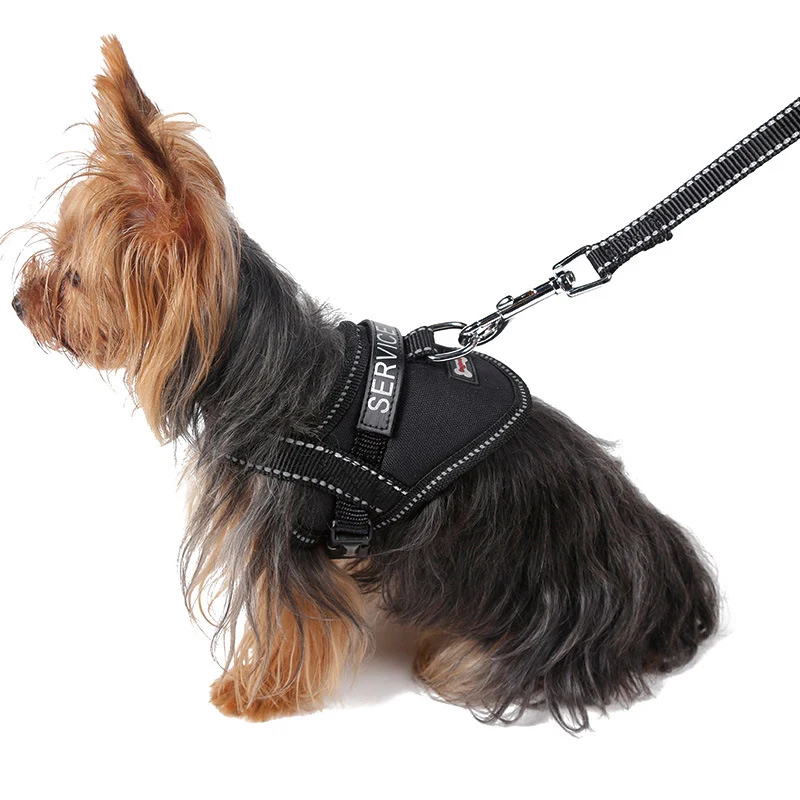 

Pet Products Reflective Seatbelt Slogan Dog Chest and Back Traction Rope Small Dog Teddy Dog Chain Pet Pull Rope