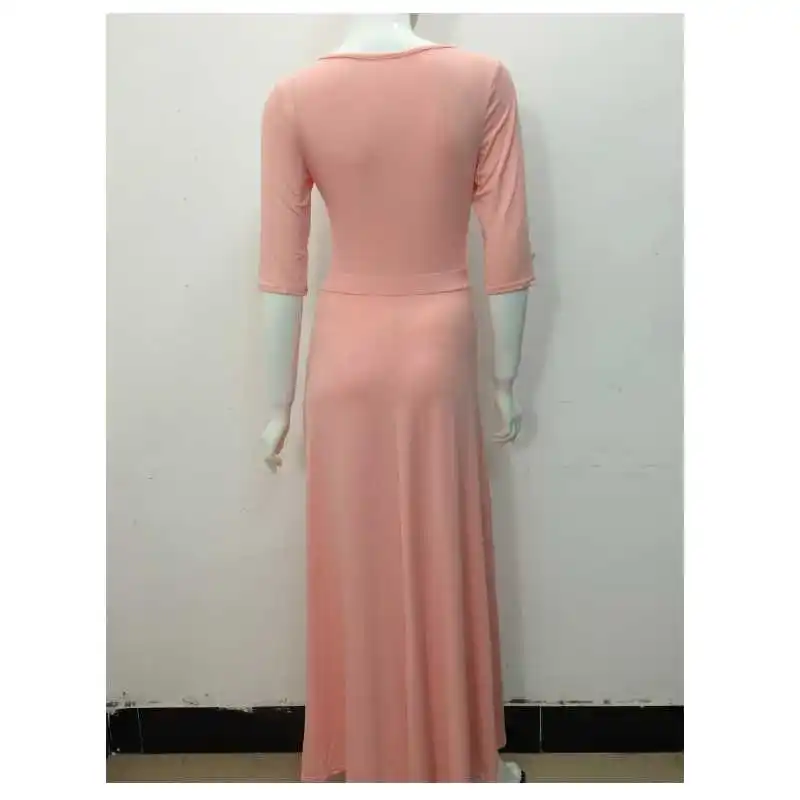 2017 элегантный лето женщины макси dress новое прибытие о шеи половина рукава высокой