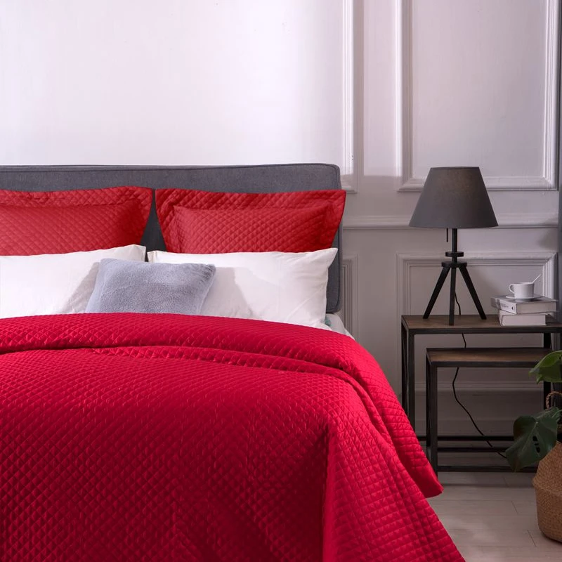 売る 高品質快適なエジプト綿赤グレーピンクベージュ厚い毛布ベッドカバーベッドカバーベッドシートサイズカスタマイズすることができ