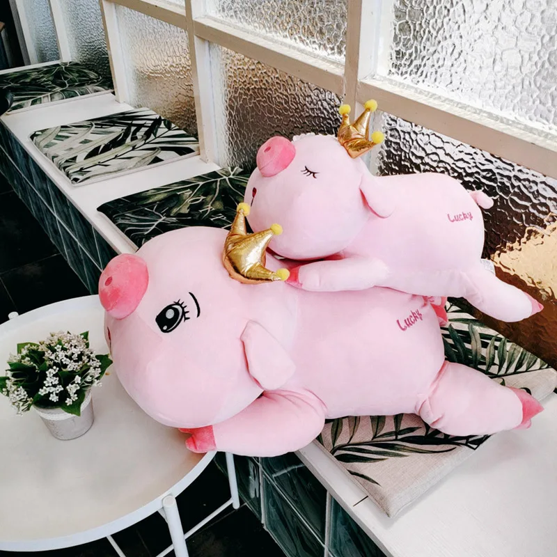 Симпатичные мягкие Животные Корона Свинья Плюшевые игрушки подушки Kawaii детские, Спящая кукла хлопок девушка Brinquedo игрушки для детей