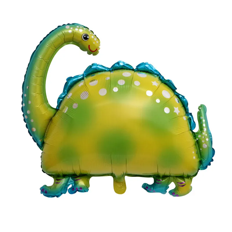 brontosaurus Мультяшный воздушный шар из фольги в виде животного, панды, лисы, слона, бабочки, динозавра, гелиевые шары для детей, украшения для дня рождения, подарок - Цвет: brontosaurus