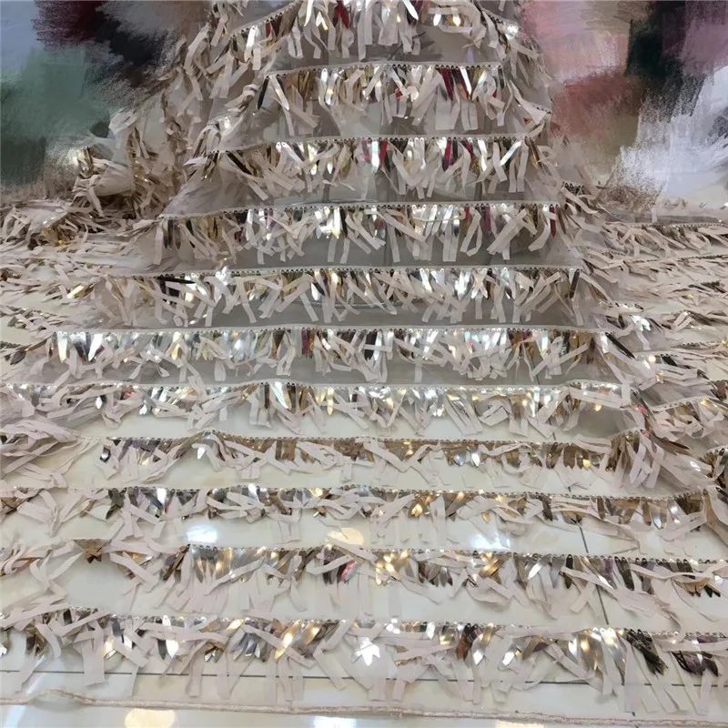 

Cassiel French Net Lace Fabric 2019 Latest African Lace Fabric With Embroidery Mesh Tulle Lace Fabric High Quality Nigerian Lace