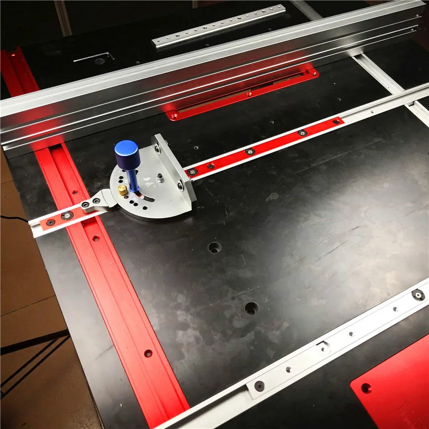 

Miter Track Stop And Aluminium alloy T-tracks Slot Miter Track Jig Fixture T-Slot Woodworking Tool Miter Track Stop DIY Manual