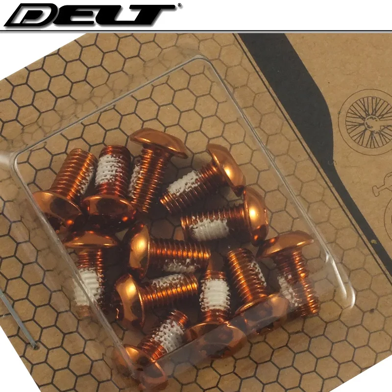 6 цветов M5x10mm MTB горная дорога Велоспорт велосипед головной диск тормозной ротор