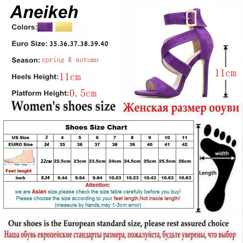 Aneikeh/пикантные желтые сандалии; женские сандалии-гладиаторы; Новинка; летние модные женские модельные туфли на тонком каблуке с открытым носком и перекрестными ремешками