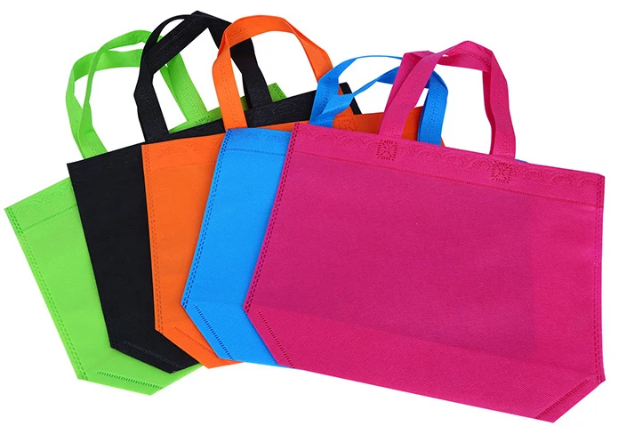 20 pieces/lot custom gift advertisement Reusable Recycle non woven shopping bags recyle supermarket with handles | Багаж и сумки