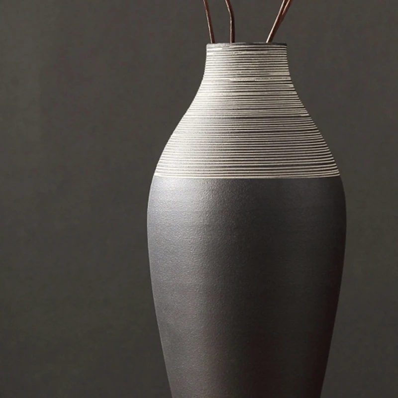 Nordic Creative Abstract ceramics vase tabletop large Handmade artwork Living room furnishings Arrangement home decor Vases | Дом и сад