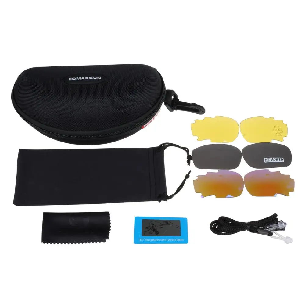 Профессиональные поляризованные велосипедные очки COMAXSUN для велоспорта рыбалки