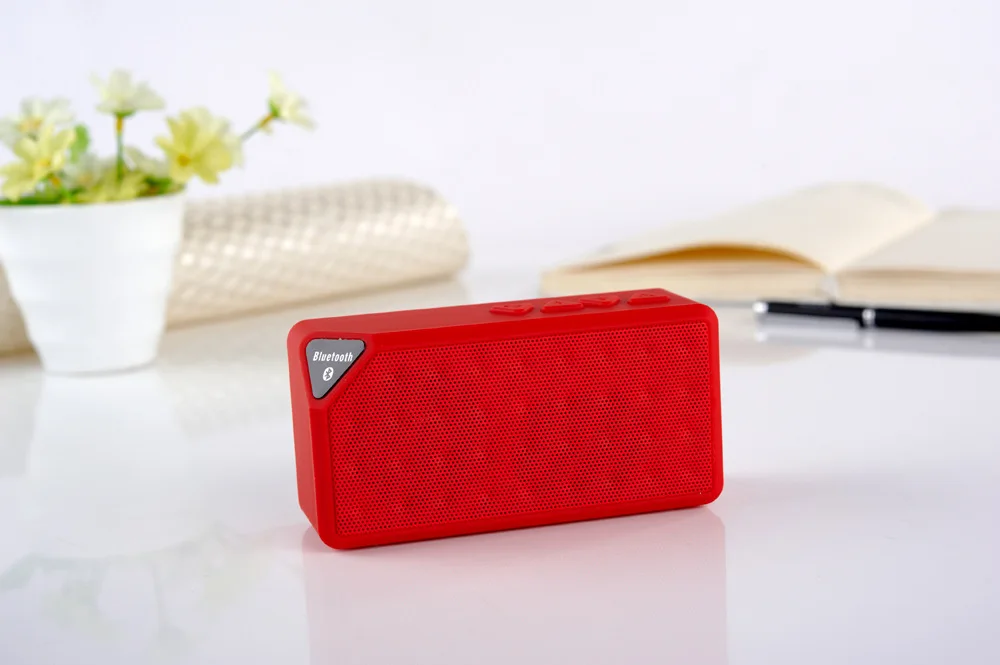 Mini Bluetooth speaker Portable Wireless Sound System 3D stereo Music surround system speakerX3 | Электроника