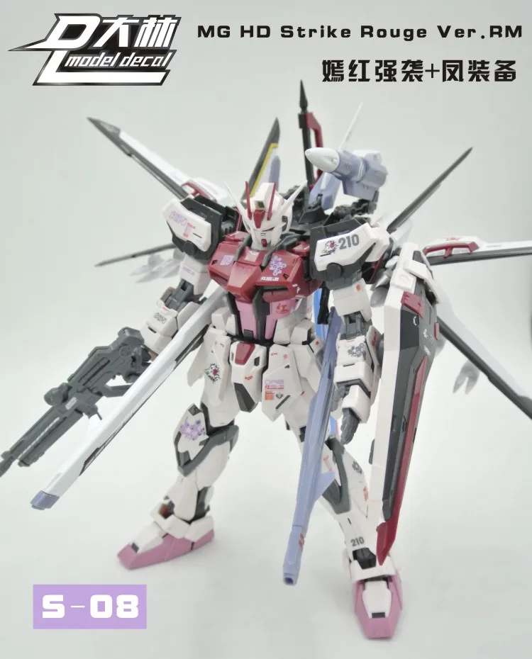 S08 DL Generic model decal Sticker MG 1/100 HD Strike Rouge Ver.RM Toys Model Tools Free shipping | Игрушки и хобби