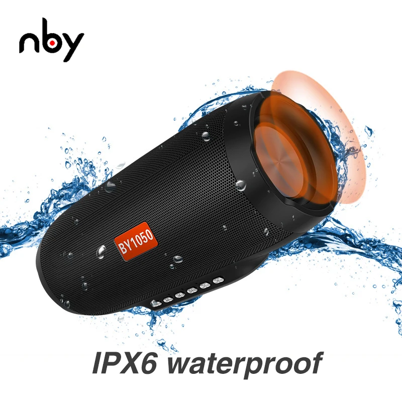 Nby 1050 водонепроницаемый Bluetooth динамик fm радио портативный беспроводной громкий