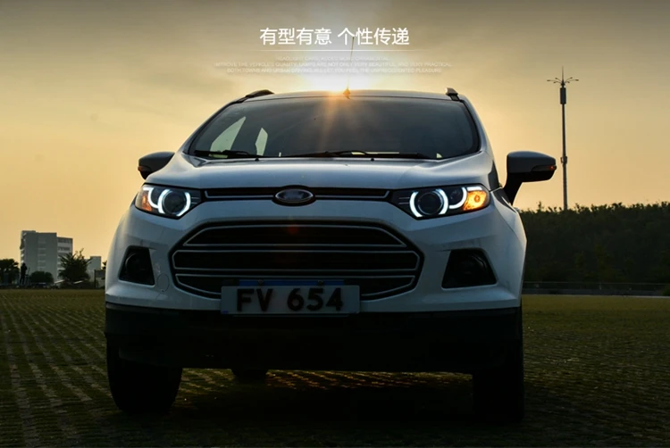 АКД стайлинга автомобилей фар сборки для Форд Ecosport светодиодный фар Sonar светодиодный DRL H7 D2H Hid вариант Ангел глаз би ксенон луч