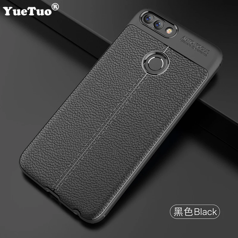 YUETUO кожаный узор ТПУ чехол на заднюю панель телефона для huawei p smart psmart enjoy 7s