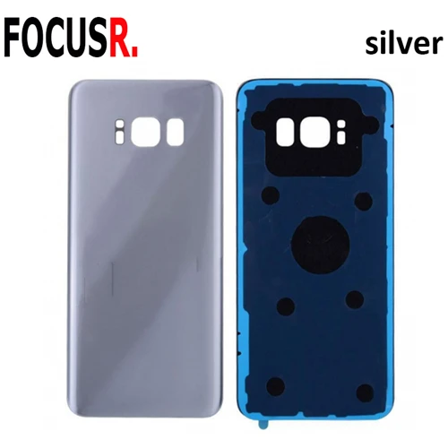 Arctic Silver Задняя крышка батарейного отсека, задняя крышка корпуса, чехол для samsung Galaxy S8 G950, аксессуары для мобильного телефона, Запасная часть - Цвет: Arctic Silver