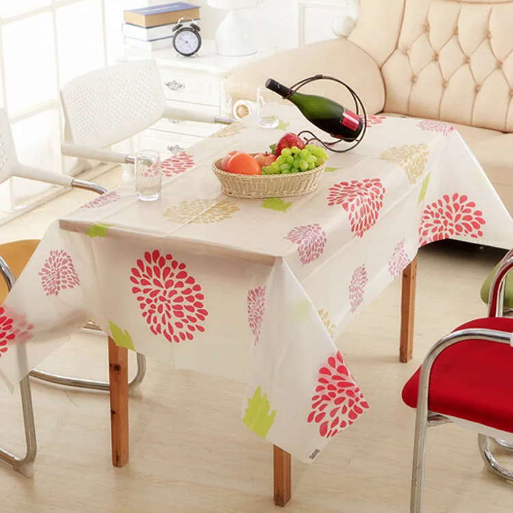 NEW PVC Pastoral transparent frosted table cloth waterproof Oilproof non wash plastic pad anti hot coffee tablecloth | Дом и сад
