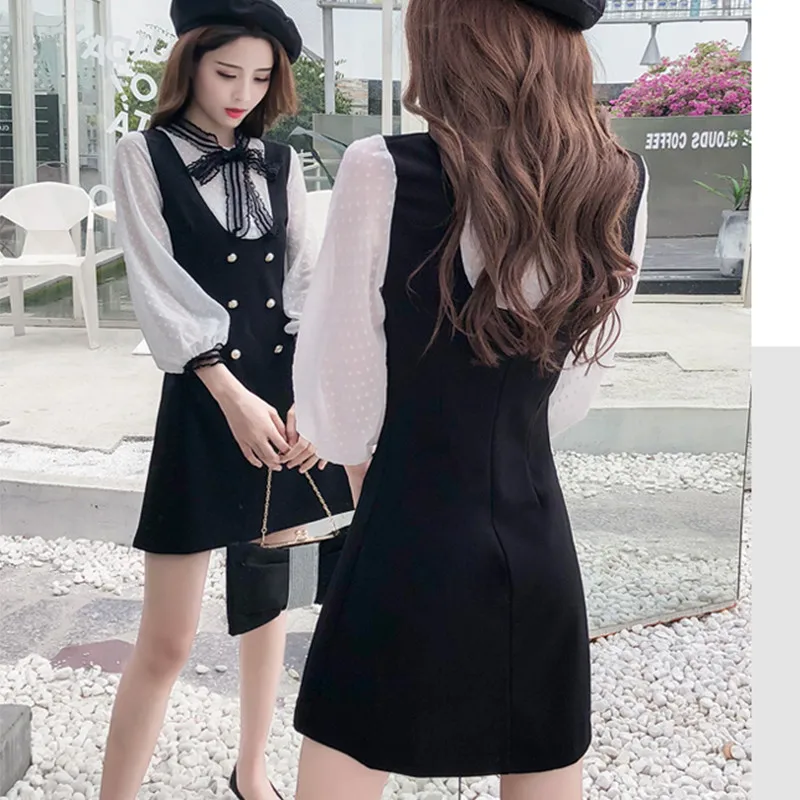 Vestidos пикантные черные сапоги открытое кружевное платье Для женщин Короткие