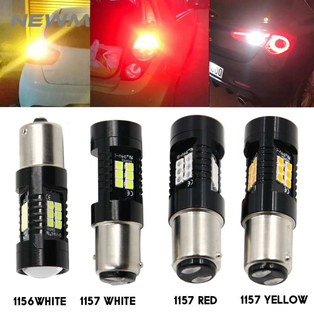 Автомобильные светодиодные лампы T20 7440 7443 Canbus OBC T15 W16W LED 1156 S25 светодиодный 1157 3156
