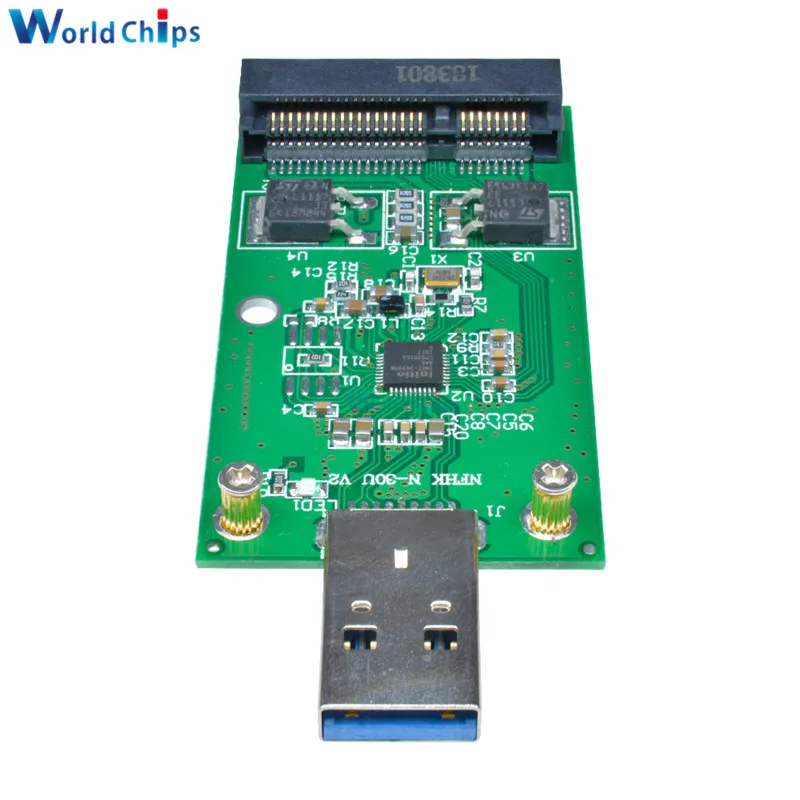 USB 3 0 к Mini PCIE mSATA SSD Внешний Конвертор адаптер|Интегральные схемы| |