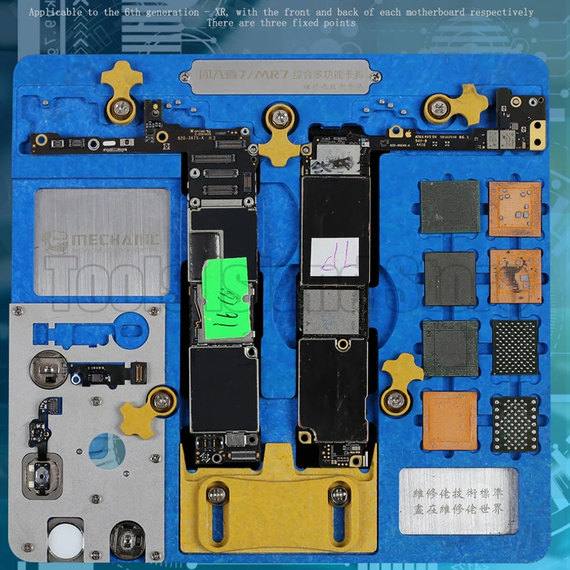 Механическое Двухслойное приспособление для iPhone A7 A8 A9 A10 A11 A12 NAND PCIE материнская плата отпечаток пальца процессор чип удалить клей ремонт