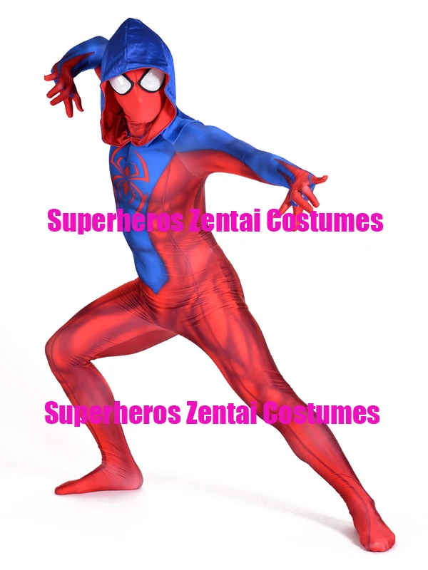 3D принт на заказ новинка алый Человек-паук лайкра зентай Бен Рейли толстовка с
