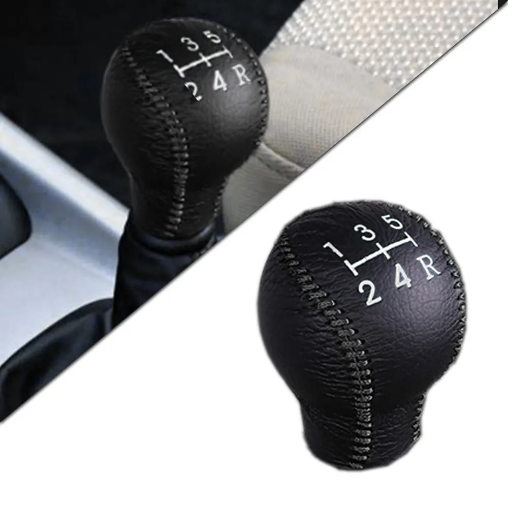 Черный Для HYUNDAI ELANTRA 2004-2011 MT 1 шт. ручка переключения ручного тормоза из искусственной кожи чехол-редуктор Декор автомобиля ручка переключения передач - Название цвета: Черный