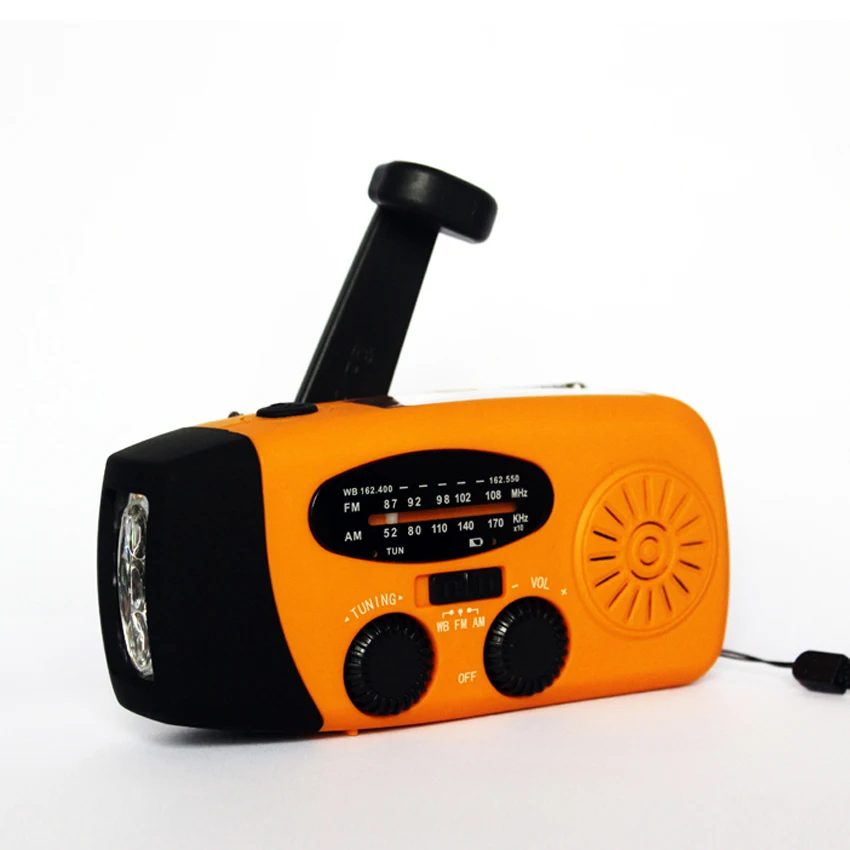 Аварийный светодиодный фонарик Ручной Солнечный AM/FM/NOVV радио USB зарядное