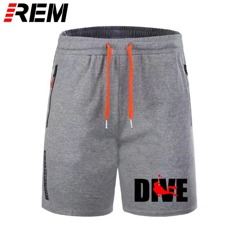 Шорты REM мужские/женские с принтом модные короткие штаны для дайвинга аквалангом