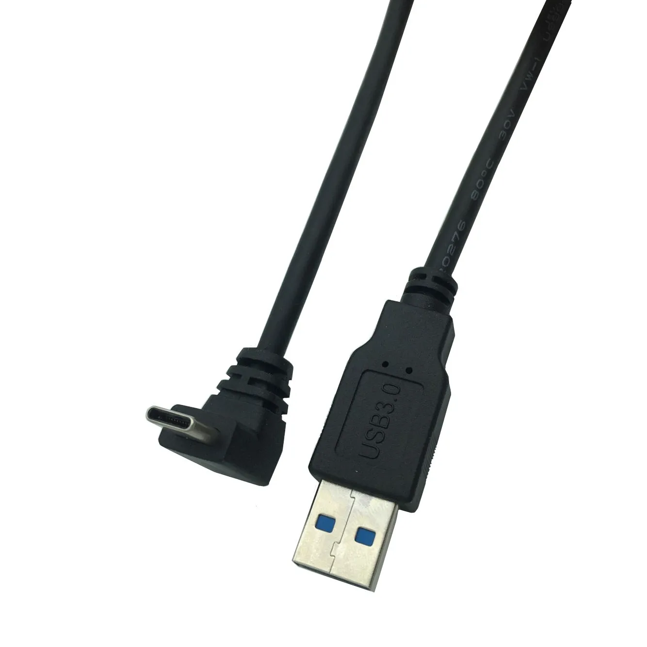 Стандартный USB3.0 Тип C верх Ниже локтя ноутбук телефону кабель для