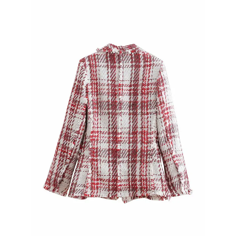 2019 модная винтажная шикарная твидовая куртка на пуговицах элегантные женские