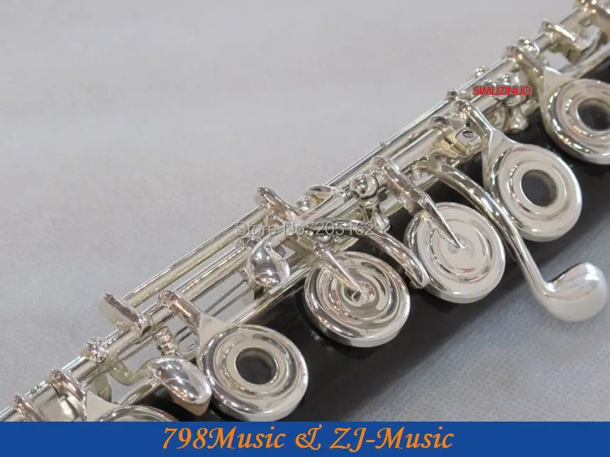 

PROFESSIONAL African Blackwood Grenadilla Flute-B foot-Open Hole-Split-E-Offset-G-American Headjoint-NO.9
