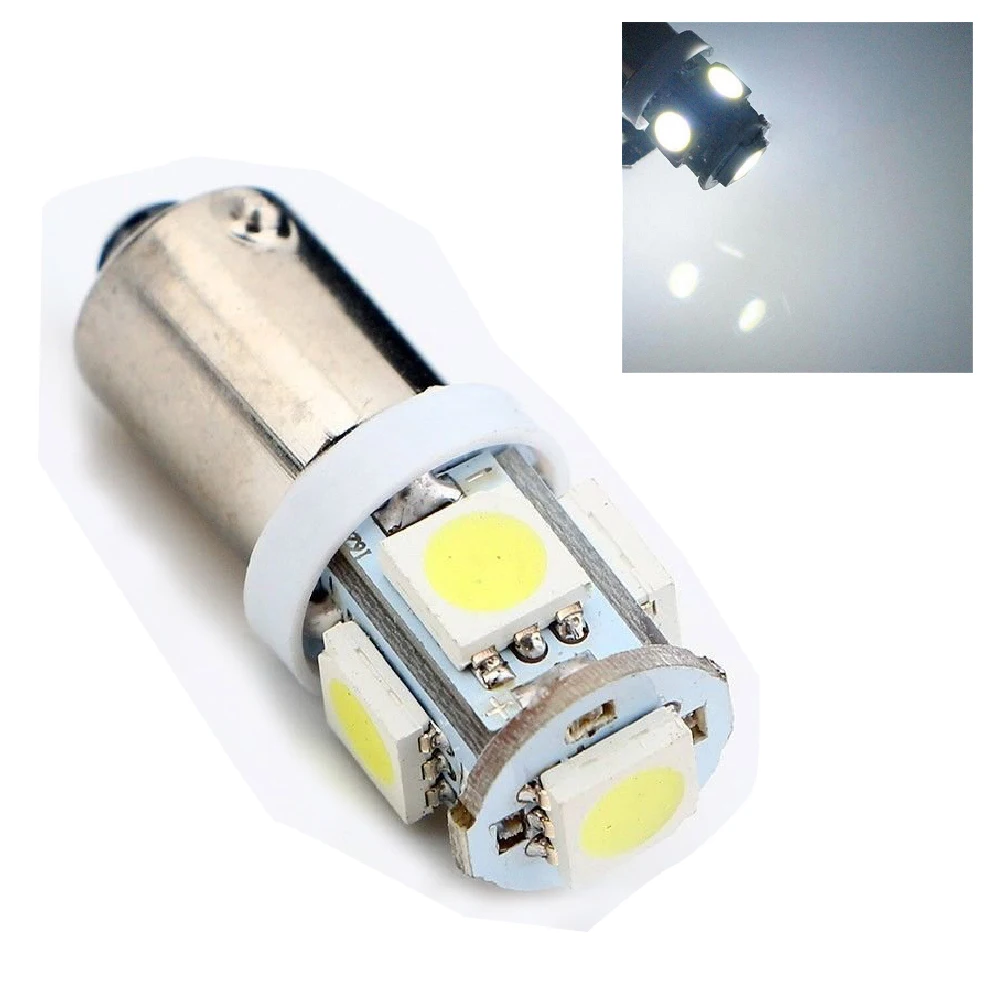 (YSY2)100x BA9S 5SMD 5050 Светодиодные Автомобильные индикаторы светильник ba9s лампы для