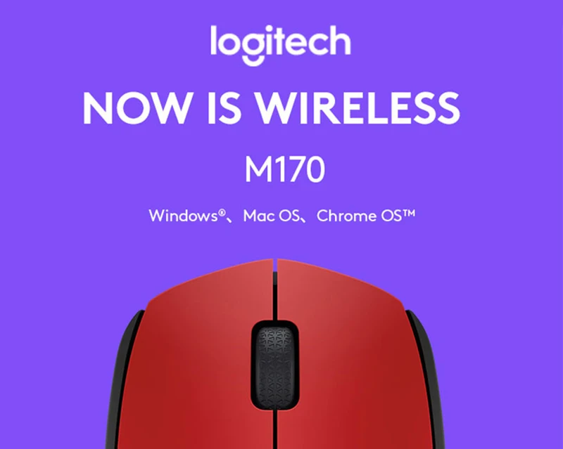 Оригинальная беспроводная мышь logitech M170 2,4G с разрешением 1000 точек/дюйм, нано-приемник для ПК, поддержка игры, официальное подтверждение