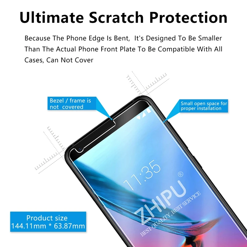 2.5D 0 26 мм 9H Премиум Закаленное стекло для zte Blade V9 Защитная пленка 5 7 дюймов |