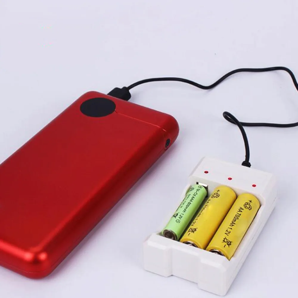 USB 3 слота выход зарядное устройство для AA/AAA Батарея Универсальный