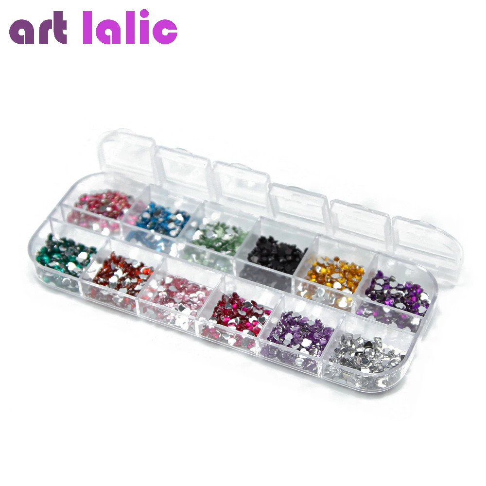 3000 шт. украшения для ногтей в форме сердца|nail art gems|crystal rhinestone nail artrhinestone |