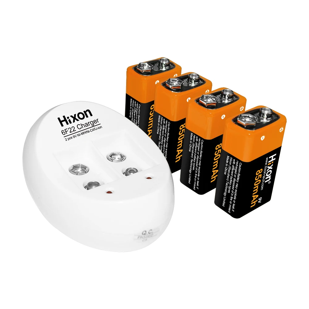 Hixon 9V 6F22 Батарея Зарядное устройство для литий ионный никель металлогидридного и