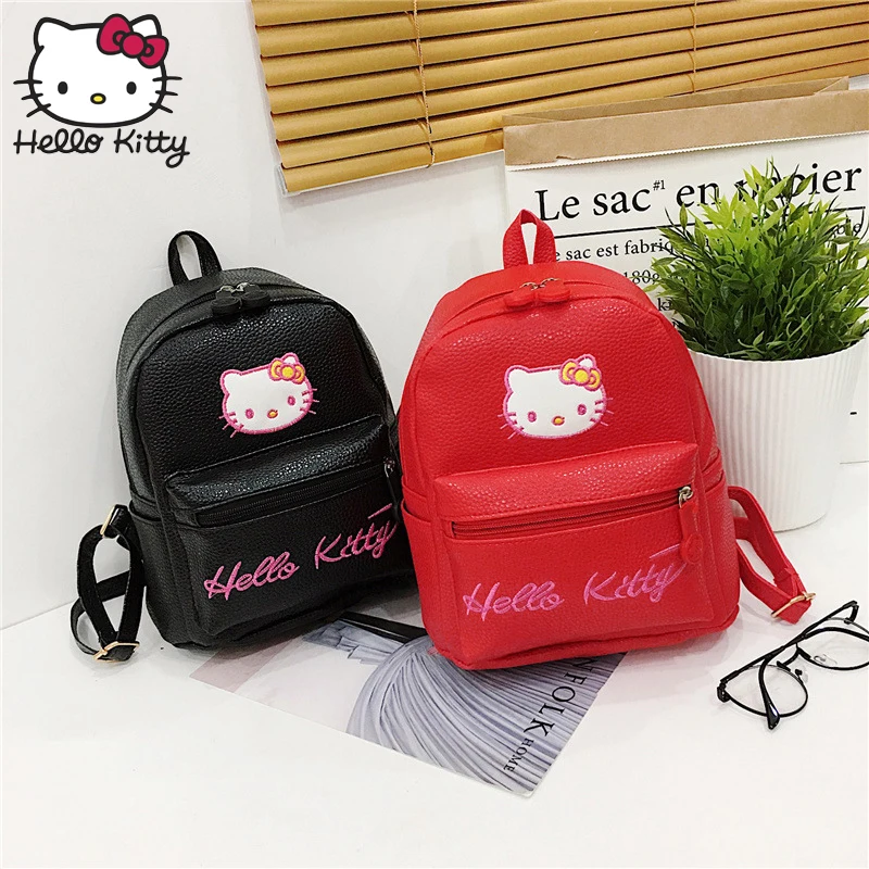 Hello kitty сумка модная сумка на плечо рюкзаки Kawaii hellokitty модные женские сумки на одно плечо из искусственной кожи детские плюшевые сумки