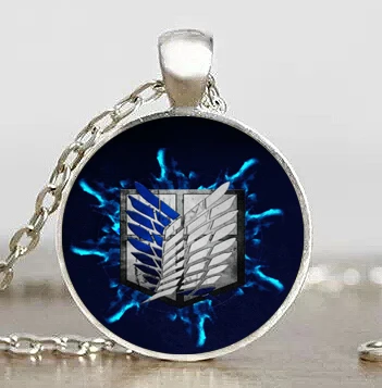 Стимпанк JP Аниме Атака Титанов кулон женское мужское ожерелье стекло 1 шт./лот