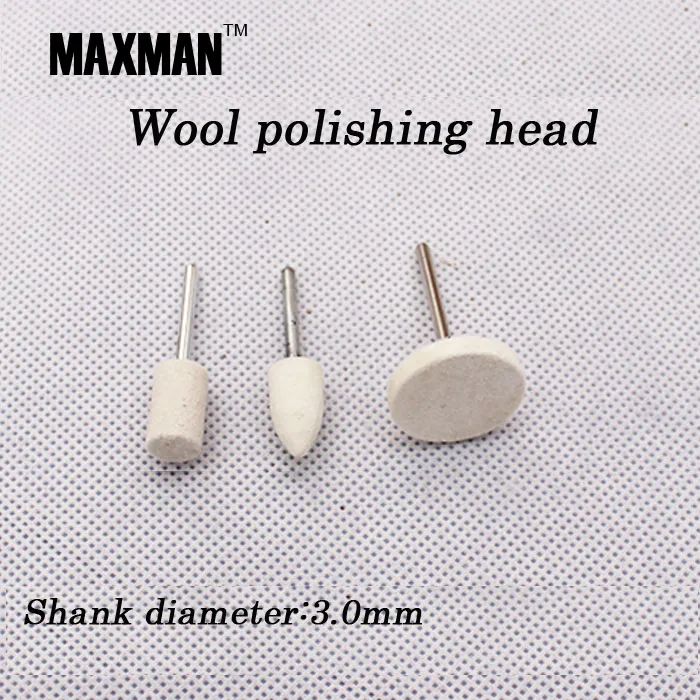 3 шт./компл. цилиндрическая/конусная/Т-образная шерстяная Шлифовальная головка
