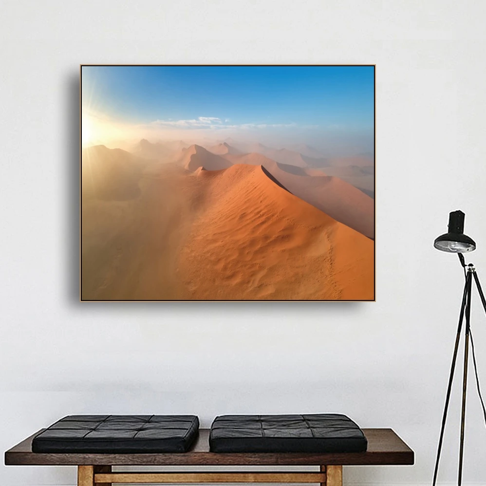 

Laeacco Tropical Landscape Posters and Prints Canvas Painting Calligraphy Desert Wall Artwork Pictures Living Room Home Decor