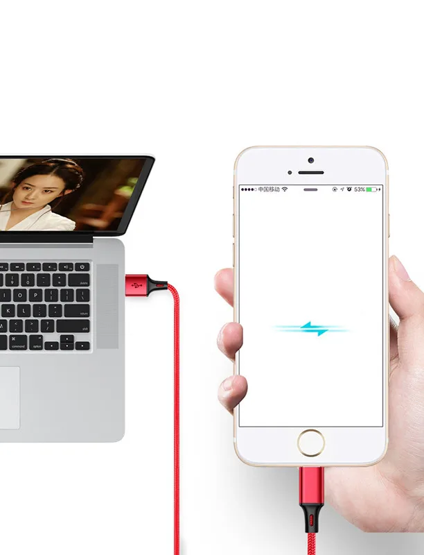 Один тащите три кабеля для передачи данных USB Apple Android Typec Многофункциональный