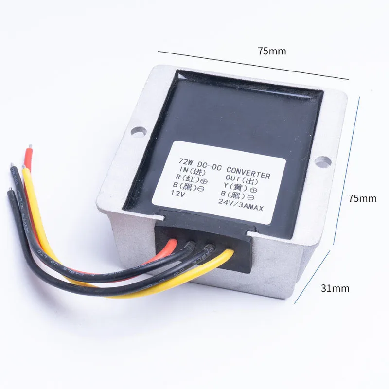 12V TO 24V 3A DC 12 V TO 24 V 3A 5A 8A 10A 12A 15A DC power высококачественный преобразователь понижающий регулятор постоянного тока для Automot - Цвет: 12V TO 24V 3A