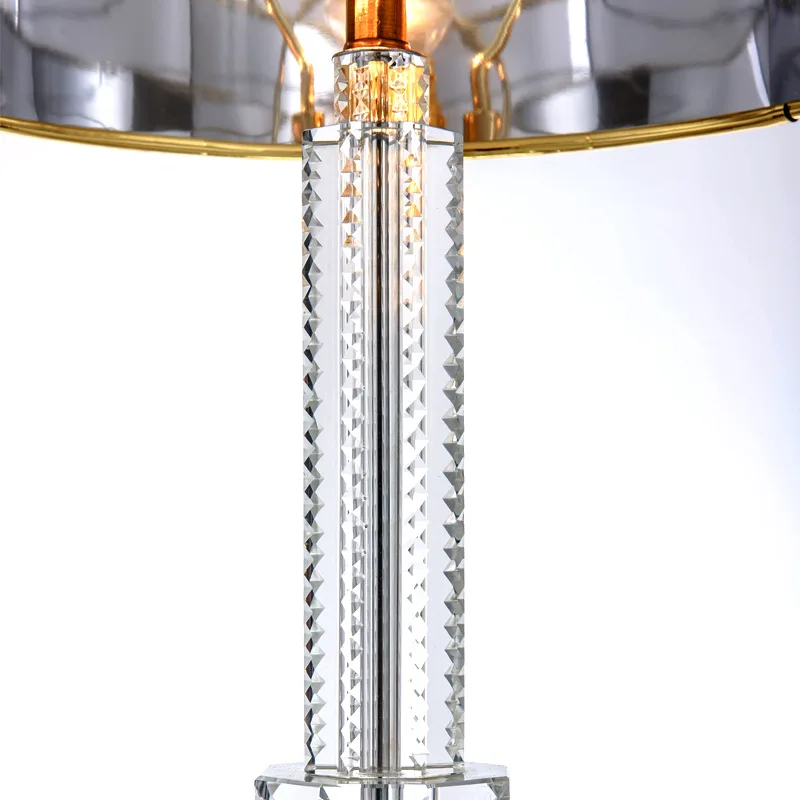 Современные Простые Роскошные настольные лампы железные прозрачные хрустальные