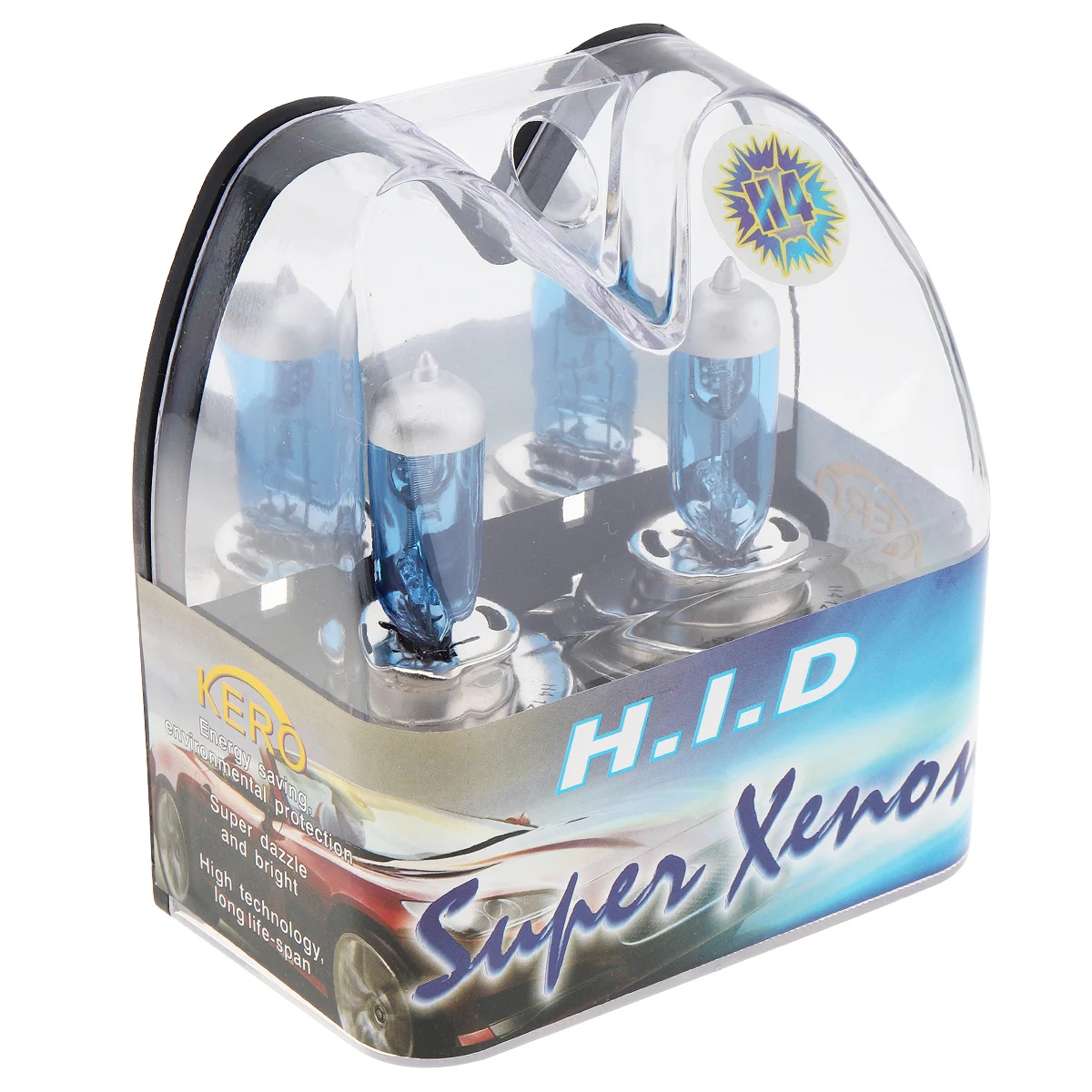 

H4 55W 12V Halogen Bulbs Xenon Fog Lights High Power 6000K Car Halogen Headlight Fog Lamp Super Xenon White Light 2PCS