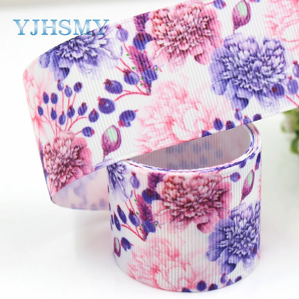 YJHSMY G-18716-620, 38 мм 5 ярдов мультфильм печатных корсажные ленты, DIY ручной работы аксессуары для волос материал свадебный подарок упаковка