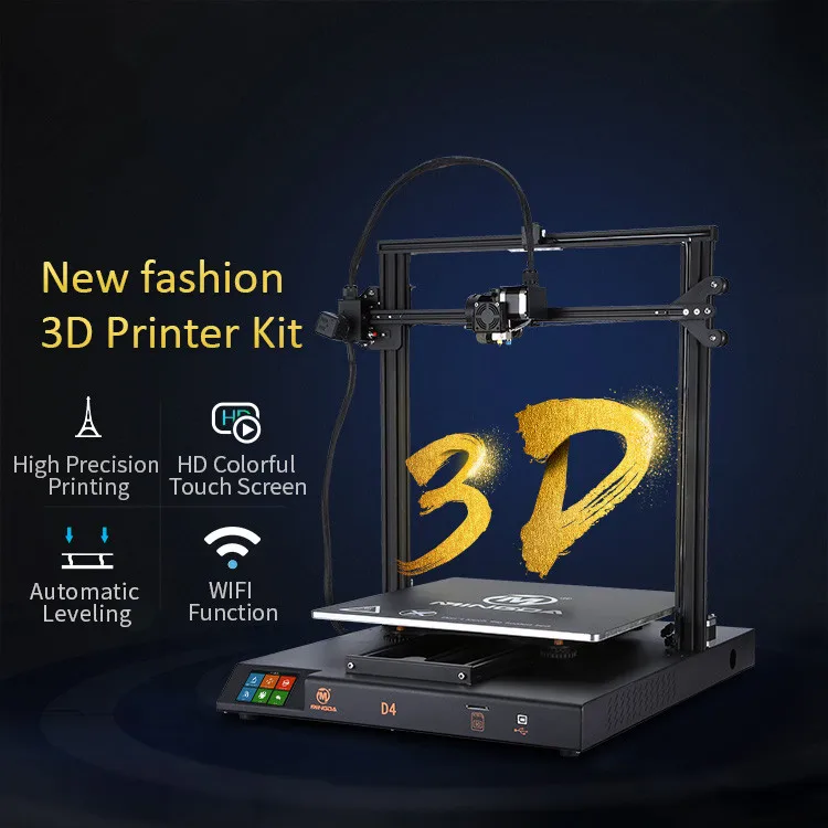 Простое управление MINGDA D4 3d широкоформатный принтер diy с функцией автоматического