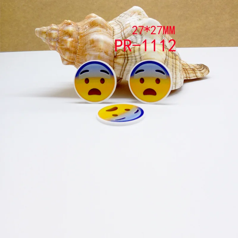 Каваи мультфильм Экспрессия фигурка лицо украшение дома плоский задний полимер